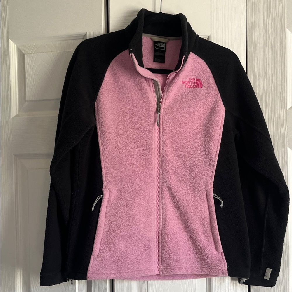 The North Face Black and Pink Fleece Jacket